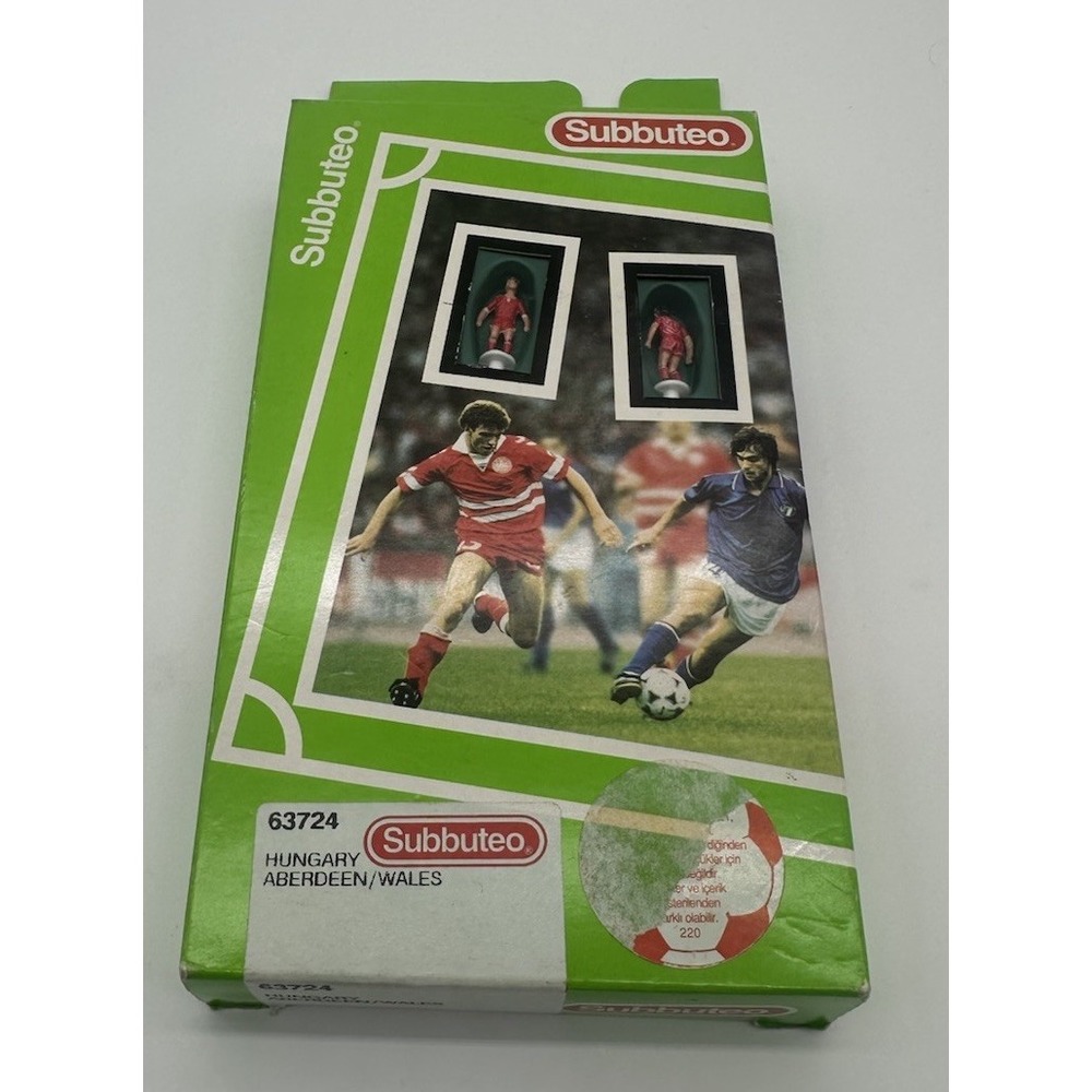 VINTAGE SUBBUTEO HUNGARY ABERDEEN WALES 63724 TABLE SOCCER FOOTBALL SET BOXED